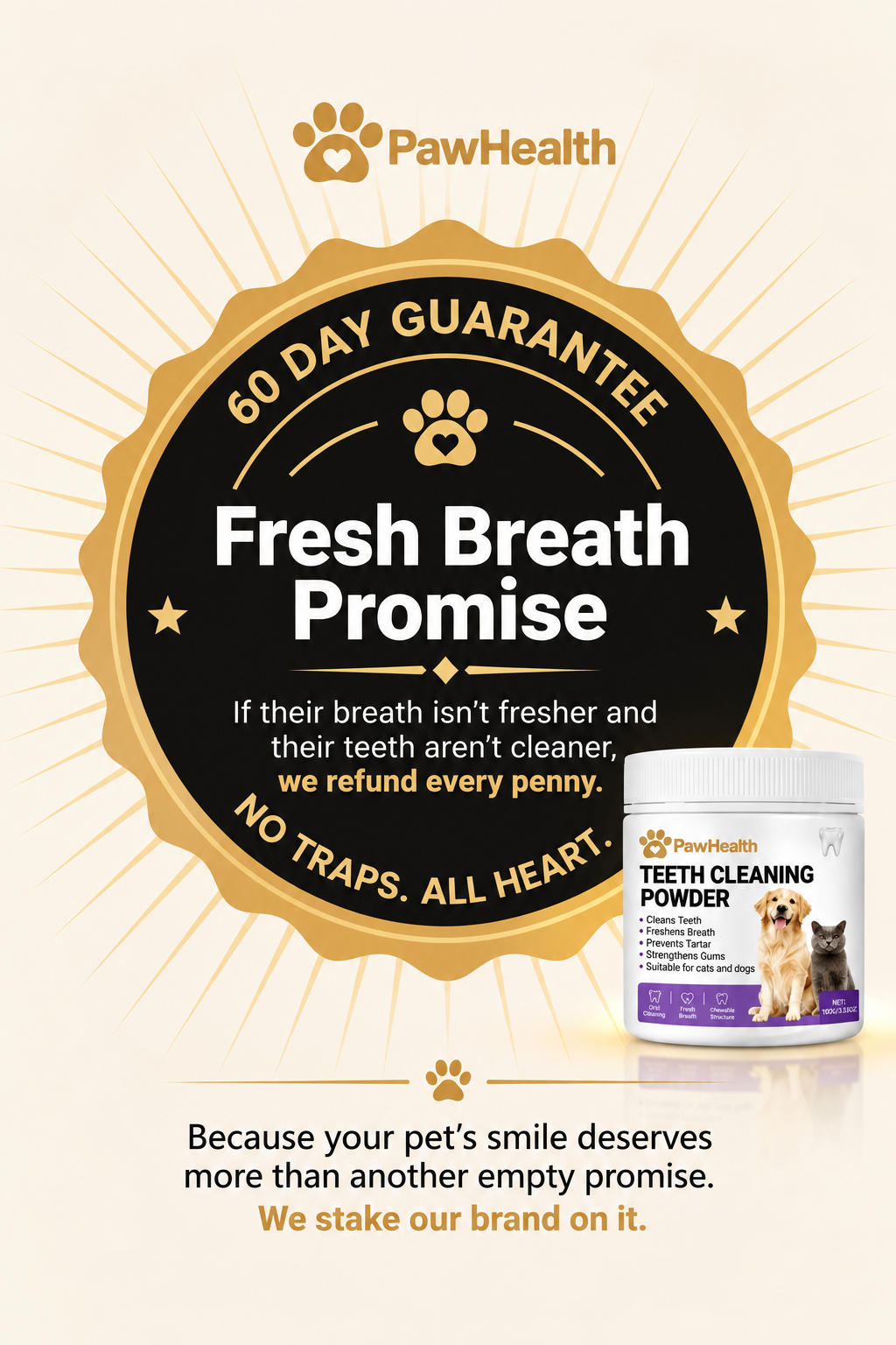 PawHealth Dental Cleaning Powder