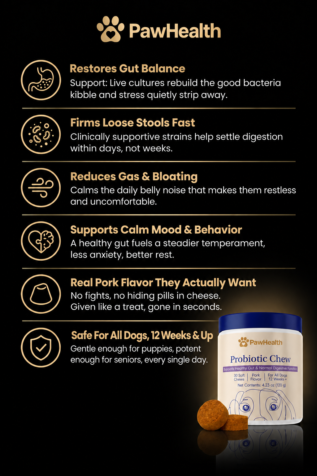 PawHealth Probiotic Chews