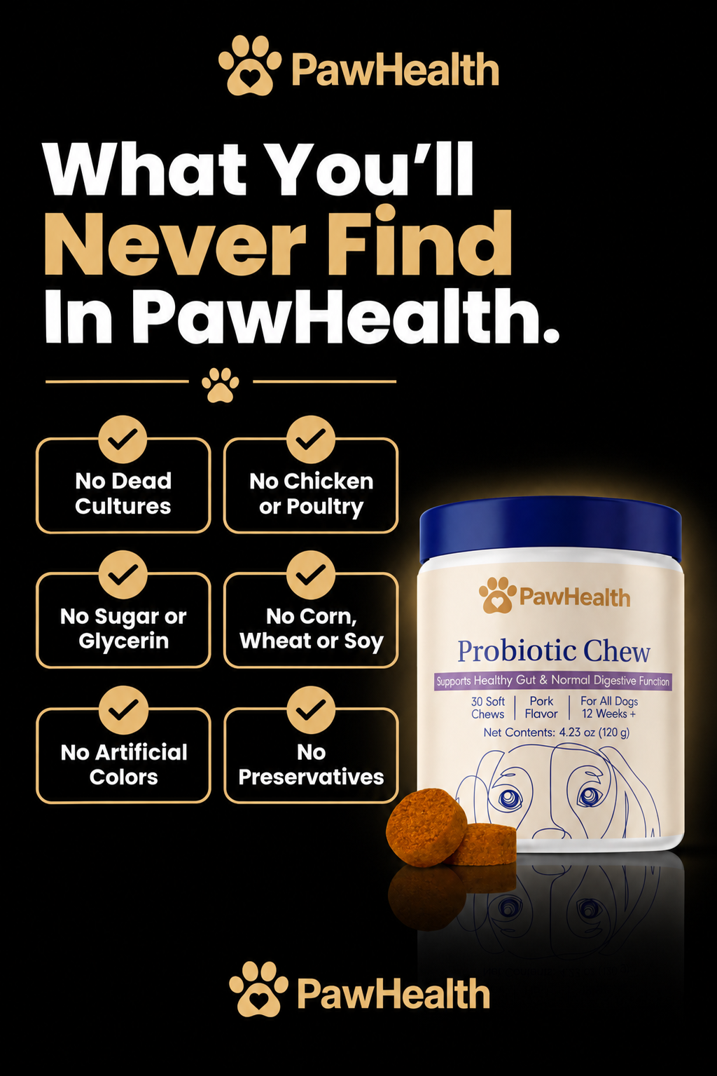 PawHealth Probiotic Chews